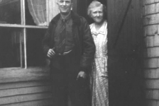 119: J V McCarthy and his wife Julia Reddy, in their side porch doorway. [courtesy of Mollie McCarthy]  - J V son of Thomas McCarthy &amp;amp; Anastasia Fitzgerald; Julia daughter of James Reddy &amp;amp;  Mary Anne Murphy